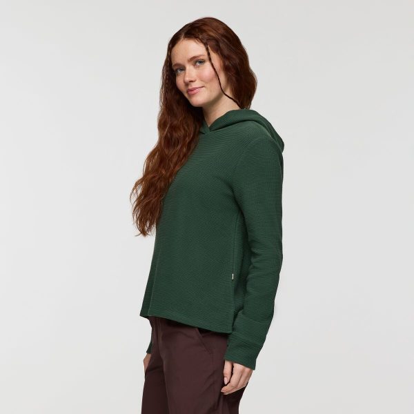 Atajo Long-Sleeve Waffle Hoodie - Women's