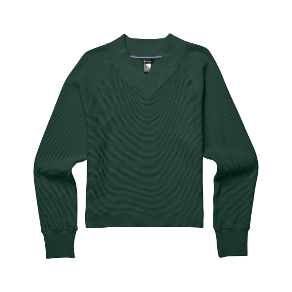 Atajo Long-Sleeve Waffle V-Neck - Women's